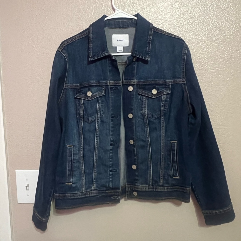 Old Navy dark denim jean jacket